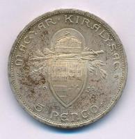 1938. 5P Ag "Szent István" T:AU patina Adamo P8.1