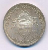 1938. 5P Ag "Szent István" T:AU patina Adamo P8.1