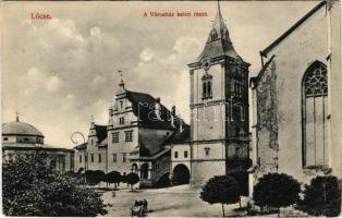 Lőcse, Levoca; Városháza keleti oldala / town hall (EK)