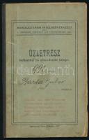 1909 Miskolczi Ipari Hitelszövetkezet üzletrész befizetési és ellenőrzési könyv