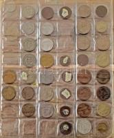 Vegyes, 132db-os, főleg külföldi érmetétel használt berakóban T:vegyes Mixed, 132pcs, mostly foreign coin lot in used holder C:mixed