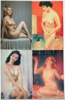 88 db MODERN megíratlan erotikus képeslap, "Pin-Up" sorozat, meztelen hölgyek / 88 modern unused erotic postcards: Pin-Ups, nude women