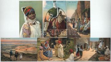 42 db RÉGI afrikai folklór képeslap / 42 pre-1945 unused African folklore postcards