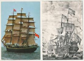 VITORLÁS HAJÓ - 46 db MODERN megíratlan képeslap / SAILING BOATS - 46 modern unused postcards