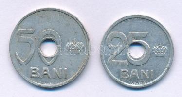 Románia 1921. 25b Al + 50b Al T:XF,VF
Románia 1921. 25 Bani Al + 50 Bani Al C:XF,VF