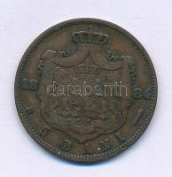 Románia 1884B 5b Cu "I. Károly" T:VF patina, kis ph. Romania 1884B 5 Bani Cu "Carol I" C:VF patina, small edge error Krause KM#19