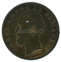 Románia 1900. 1b bronz "I. Károly" T:XF Romania 1900. 1 Ban bronze "Carol I" C:XF Krause KM#26