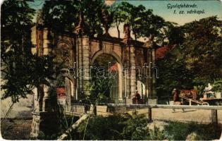 1914 Gyulafehérvár, Karlsburg, Alba Iulia; Első számú várkapu. Weisz Bernát kiadása / castle gate (EM)