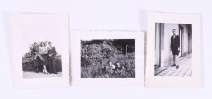 ca 1940 Fotós hagyaték, gyűjtemény. egy nagy filmtekercs tartó dobozban, több száz kép, negatív: műv...