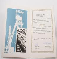 1972 "Bányász Szolgálati Érdemérem" arany, ezüst és bronz fokozata bronz kitüntetés mellsz...