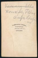 cca 1860-1870 szelecsényi Konkoly Flóra Antónia, később Ányos Lászlóné (1849-1887) fiatalkori portré...