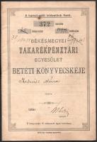1943 Magyar Élet- és Járadék-Biztosító Intézet biztosítási kötvénye, díszes fejléccel, rajta Hungári...