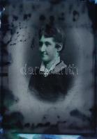 5 db üvegnegatív vegyes felvételekkel (közte Veres Pálné szobra, életképek, stb.), 12x9 cm