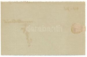 1915. Torda 10f "Fodor Domokos Füszer és Borkereskedő" T:AU hajtatlan, hátoldalon ragasztó...