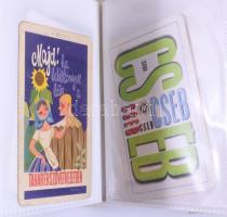 cca 1969-1990 Vegyes kártyanaptár tétel, közte erotikus is, kb. 130 db, berakóban, de a berakó elvált a borítótól.