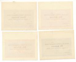 1914-1919. Budapest 2K + 5K + 10K + 20K "Magyar nők korona alapja II." mind számozás nélkü...