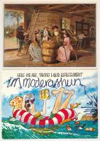 ALKOHOL - 23 db MODERN képeslap / ALCOHOL - 23 modern postcards