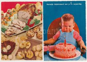 ÉTKEZÉS - 50 db MODERN képeslap / FOOD - 50 modern postcards