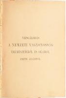 Smith Ádám: Vizsgálódás a nemzeti vagyonosság természetéről és okairól. I-III. köt. [Egy kötetben.] 5 kötetben lenne teljes. Ford.: Enyedi Lukács és Pólya Jakab. Kautz Gyula bevezetésével. Nemzetgazdasági Írók Tára. Bp., 1891-1892., Pallas, LXXV+376;+4+235+III+1 p. Átkötött félvászon-kötés, kopott borítóval.