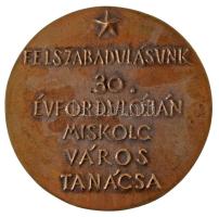 Kiss Kovács Gyula (1922-1984) 1975. "Felszabadulásunk 30. évfordulóján Miskolc Város Tanácsa&qu...