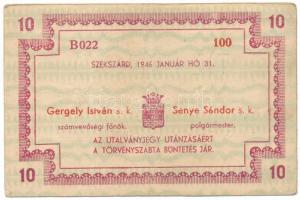 1945. Szekszárd "Szekszárd M. város" 10P T:F
Adamo SZS-2.3