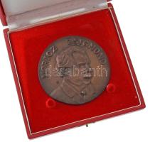 Horváth Sándor (1956-) DN "Móricz Zsigmond" bronz emlékérem dísztokban (96mm) T:AU