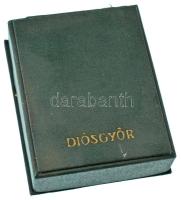 1960. Lenin Kohászati Művek "1770 L.K.M. 1960 - Diósgyőr" bronz emlékérem (50mm) fa talapz...