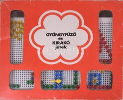 Gyönygfűző és kirakó, gyártja: Műtex, eredeti dobozában