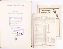 Morvay György - Szimán Oszkár: Fotozsebkönyv. Bp., 1965, Műszaki. Kiadói nyl-kötés. + Voigtländer fénymérő karton