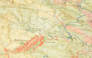 cca 1934 Budai hegyek, Kirándulók térképe I. sz., 1 : 37.500, Bp., M. Kir. Állami Térképészet, szaka...
