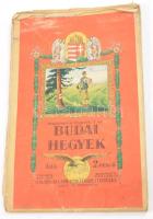 cca 1934 Budai hegyek, Kirándulók térképe I. sz., 1 : 37.500, Bp., M. Kir. Állami Térképészet, szaka...
