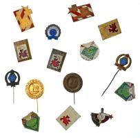 1960-1980 k. 15xklf "Törzsgárda" jelvényből álló tétel, közte zománcozott darabok, benne: BÁÉV, BVK, Miskolci Kertészeti Vállalat, MKTV, MHV, KOKÖV, Csavarárugyár T:vegyes,