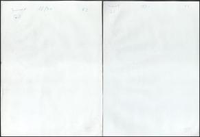 Erotikus művész fotók, 12 db, a hátoldalon jelzettek és számozottak (Photo Gaál), egy fotó sarkán ha...