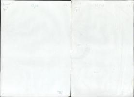 Erotikus művész fotók, 12 db, a hátoldalon jelzettek és számozottak (Photo Gaál), egy fotó sarkán ha...