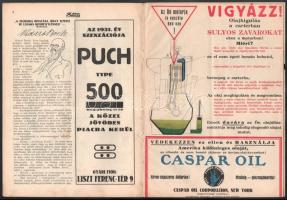 1931 A Motoros. A Magyar Motorosok Érdekeit Szolgáló Független Képes Szaklap. 1931. március. 25. III...