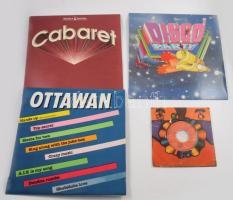 12 darab magyar és külföldi bakelit lemez, R-Go, Linda, Ruttkai, Démis Roussos, stb