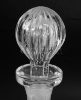 Ólomkristály italos üveg, hibátlan, m: 32,5 cm