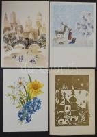 400-500 db összehajtható üdvözlő kártya cipős dobozban