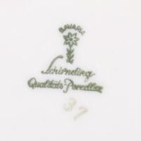 Bavaria aranymintás egyszemélyes reggeliző szett, csésze alátéttel és desszertes tányér. Jelzés nélk...