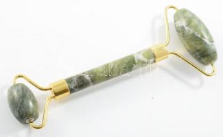 Jáde arcmasszírozó, h: 14,5 cm