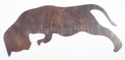 Macska alakú műanyag faldekoráció, hibátlan, m: 32 cm