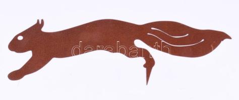 Mókus figurás fémlemez faldísz, h: 30 cm