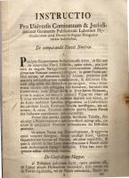 1780. 12 oldalas latin nyelvű nyomtatvány