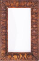 2 darab régi képkeret képkeret, egyik ökörszem mintás, sérüléssel, 51x41 cm alatt