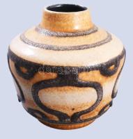 Retro iparművész váza, hibátlan, m: 13 cm