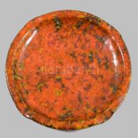 Iparművész hamuzó, sérüléssel, d: 12,5 cm