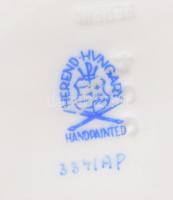 Herendi Apponyi lila mintás tálka, jelzett, hibátlan, d: 10,5 cm