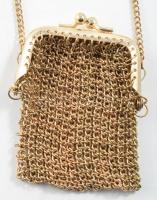 Aranyszínű nyaklánc pénztárca medállal