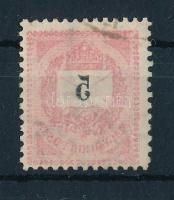 1889 "E" 5kr gépszínátnyomattal