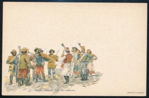 1896 2kr díjjegyes milleniumi képeslap, használatlan